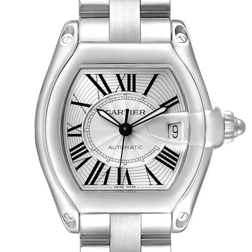 Photo of Cartier Roadster Large Steel Silver Dial Mens Watch W62025V3
